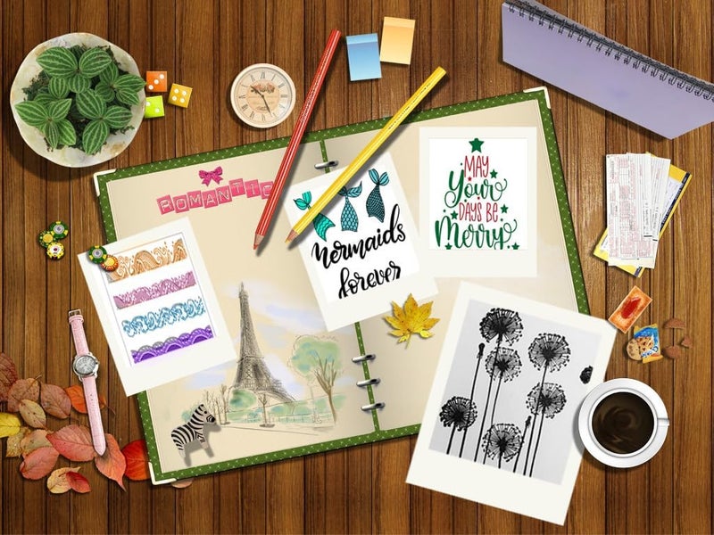 Arbuya 4pcs/Set Dandelion Lavender Flowers Leaves Stamps Rubber Clear Stamp/Seal Scrapbook/Photo Decorative Card Making Clear Stamp - Image 3