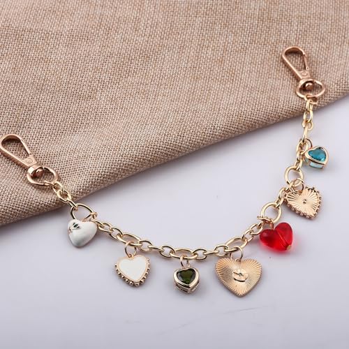 Disengor Bag Chain Extender with Charms - Gold Purse Chain Charm for Handbags - Beach Shells Starfish Keychain for Women - Image 5