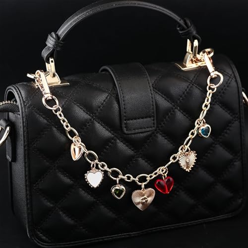 Disengor Bag Chain Extender with Charms - Gold Purse Chain Charm for Handbags - Beach Shells Starfish Keychain for Women - Image 3
