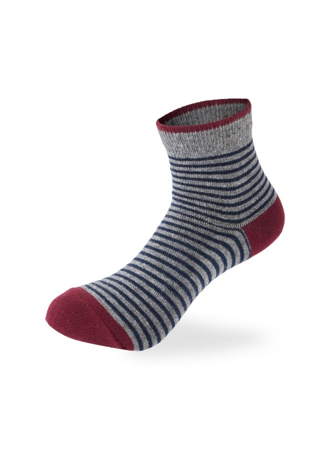 SAM SOCKS Kids Boys Set Of 3 Cotton Lycra Stripes L-Shape Socks Multicolor - Image 4