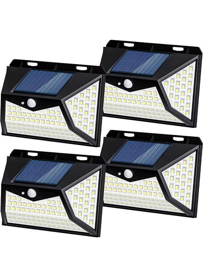 Y&D DMG Solar Outdoor Lights, Wireless Motion Sensor Wall IP65 Fence Lights Waterproof with 270° Wide Angle & 3 Modes for Front Door, Yard, Garage, Deck (118 LEDs/4 Packs) - Image 1