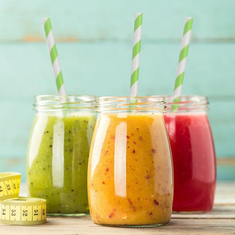 ALINK 100 Light Green and White Striped Paper Straws  Biodegradable Disposable Drinking Straws for Smoothie  Brithday  New Year  Party Decoration Supplies - Image 4