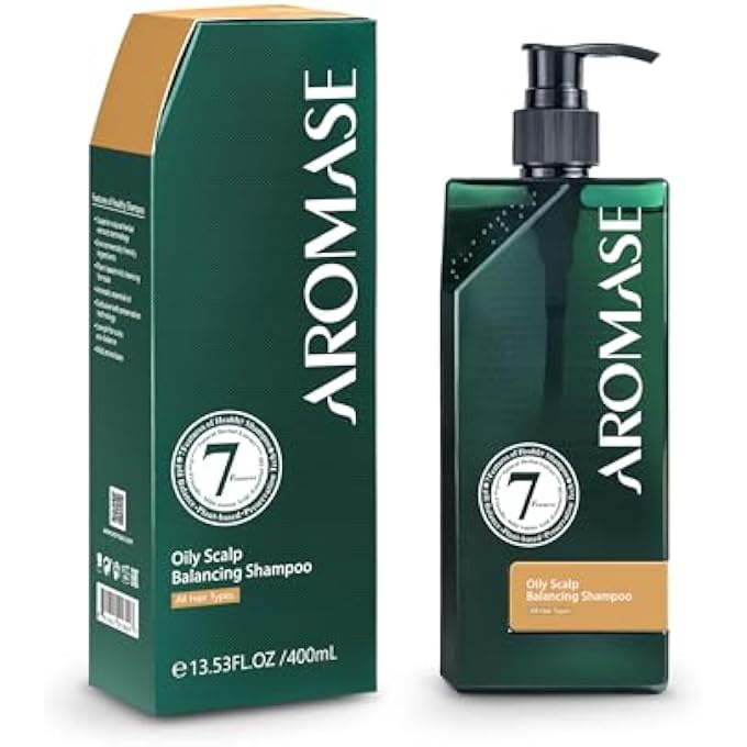 Aromase Oily Scalp Balancing Shampoo (Ideal for oily scalp with dandruff) 14 FL OZ