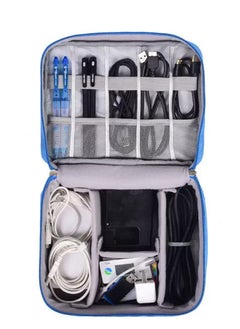 Generic Multi-Function Travel Digital Storage Small Bag,Cable、 Charger and USB Drive Storage Pouch box, Grey  - Image 4