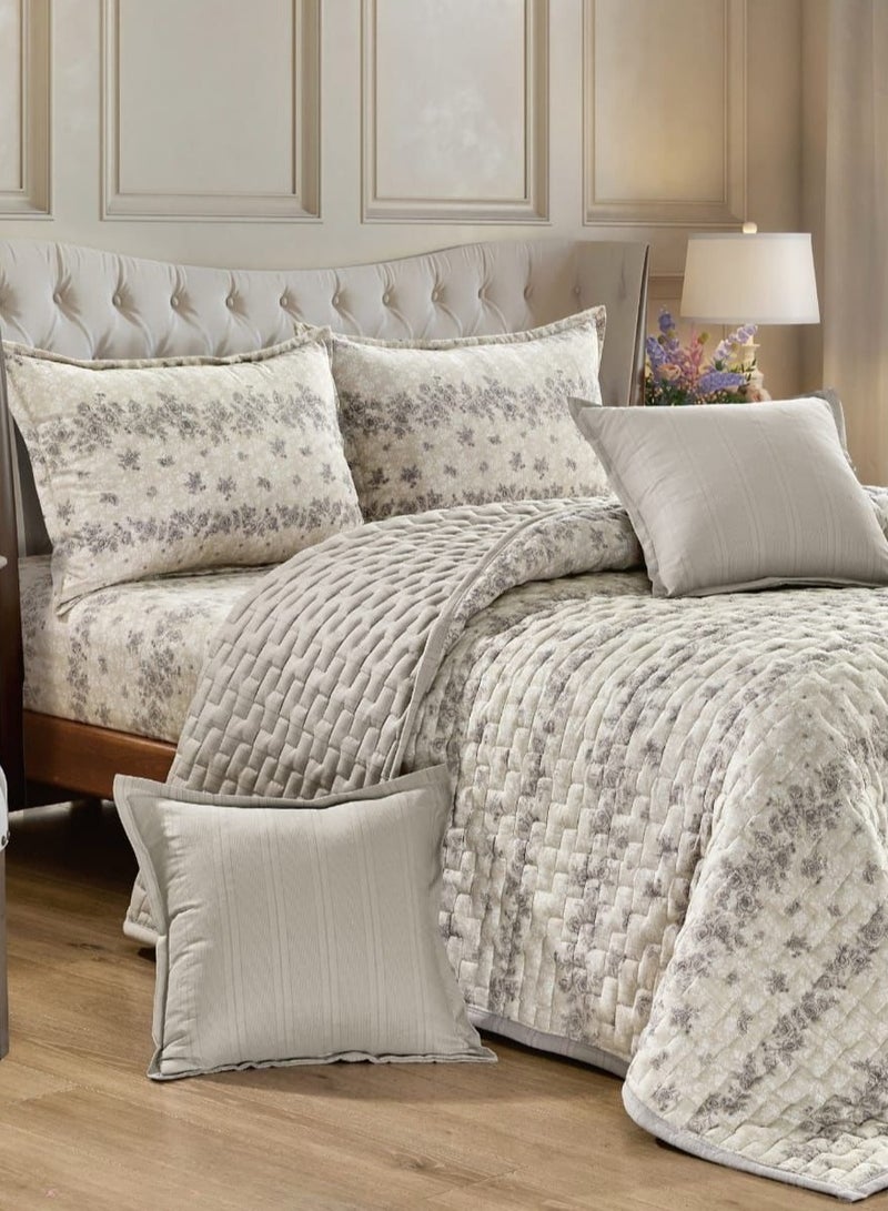AKD Compressed floral quilt set, 6 pieces, size 250 * 230 cm - Image 2