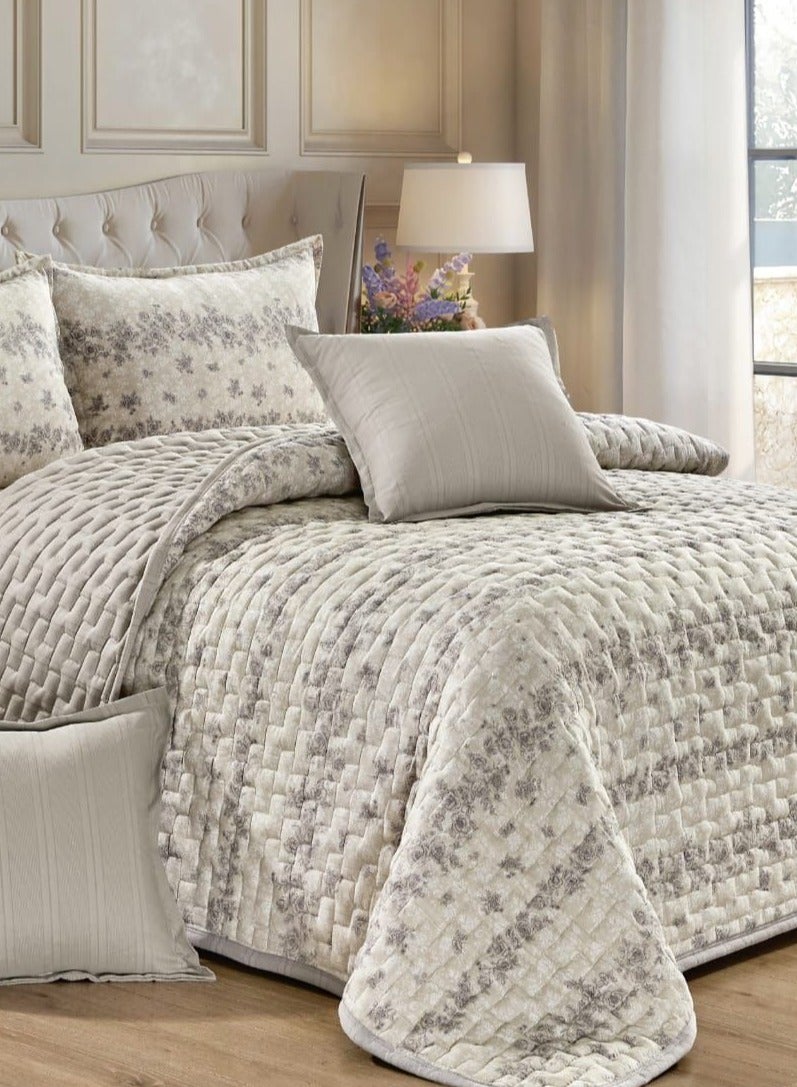 AKD Compressed floral quilt set, 6 pieces, size 250 * 230 cm - Image 3