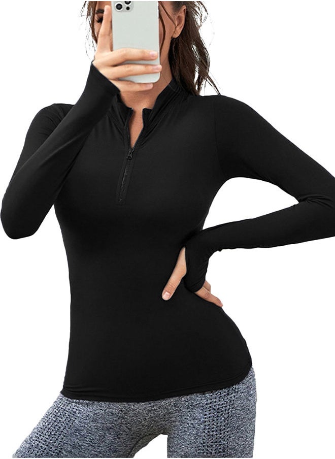 Nileton - Half Zipper Sport Top Long Sleeves - Image 1