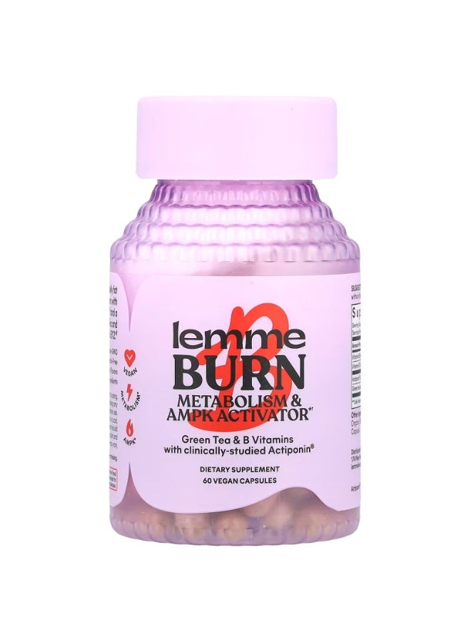 Lemme, Burn, Metabolism & AMPK Activator, 60 Vegan Capsules - Image 1