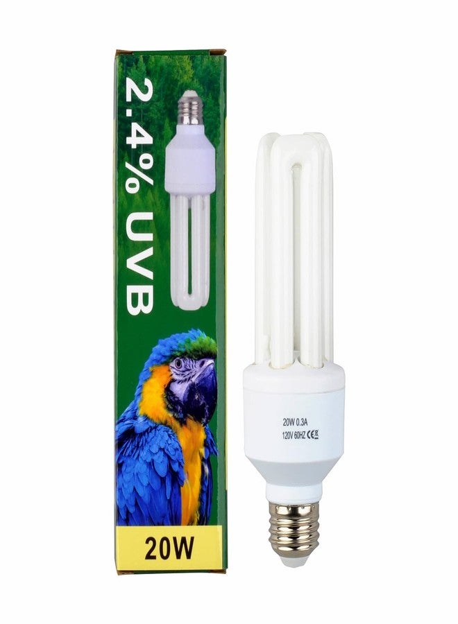 Sundew 2.4 UVB Compact Flourescent Lamp Light Bulb for Pet Birds,20W,E26 Screw Thread - Image 1