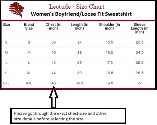LEOTUDE Women's Loopknit Loose Fit Full Sleeve Hooded Neck Sweatshirt (W88|MSTD|BLK|MRN_P_Maroon_2XL) - Image 5