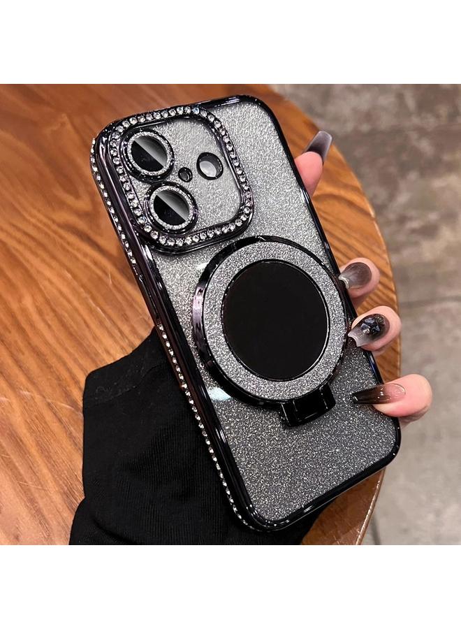 S-TOP Case For iPhone 16 Plus Rhinestone Mirror Glitter MagSafe TPU Phone Case - Image 1