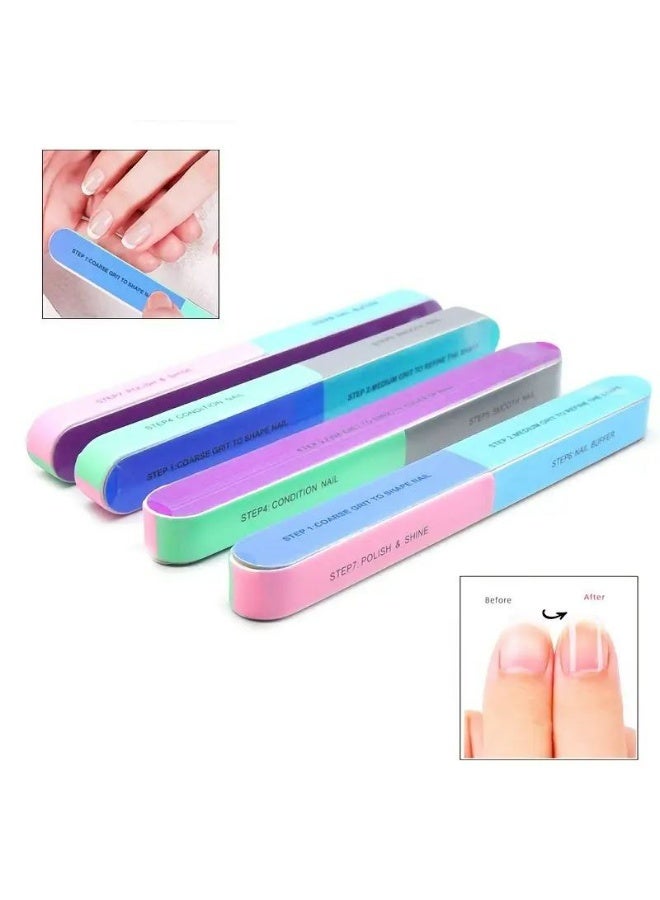 عام مبرد وملمع الأظافر المتكامل (7 في 1) – لتشكيل، تنعيم، وتلميع الأظافر بلمسة احترافية - Image 1