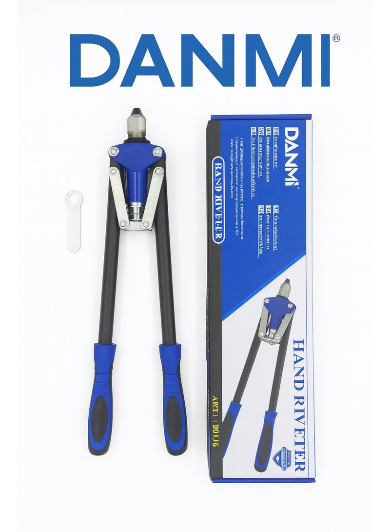DANMI Industrial Hand Riveter – Dual Grip with 3 Interchangeable Nozzles – ART: 190116 - Image 1