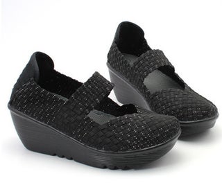 2021 Cross-border Lightweight Elastic Woven Shoes Rocking Shoes Womens Shoes High-top Platform Heel Casual Inner Height-increasing Single-layer Shoes for Women Black Gold - pzsku/ZF12D236F13E00CC32843Z/45/1750432649/a3cba467-f88f-4686-92a3-681f2a9c56e4