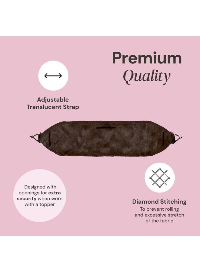 Milano Collection Large TopGrip Non-Slip Comfort Band; Secure Wigs Eliminates Clips & Bulk at Nape (PATENTED) (Brown) - Image 5