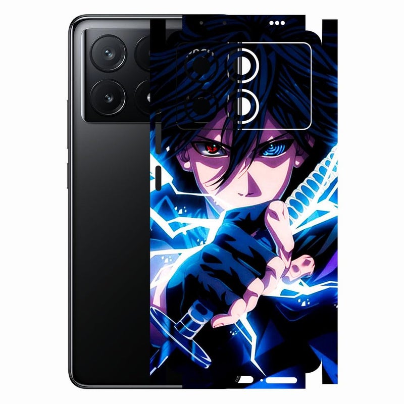AtOdds - متوافق مع Poco X6 PRO (5G) - ملصق جلد خلفي للهاتف - تغليف - فيلم واقي للشاشة (تغطية - خلفية + كاميرا + جوانب) (تصميم - أنمي 42) - Image 1