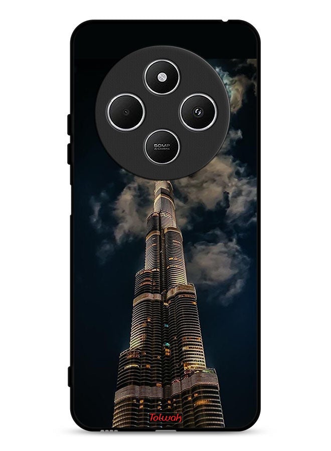 Tolwak Xiaomi Redmi 14R 5G Protective Case Cover Burj Khalifa In Night - Image 1