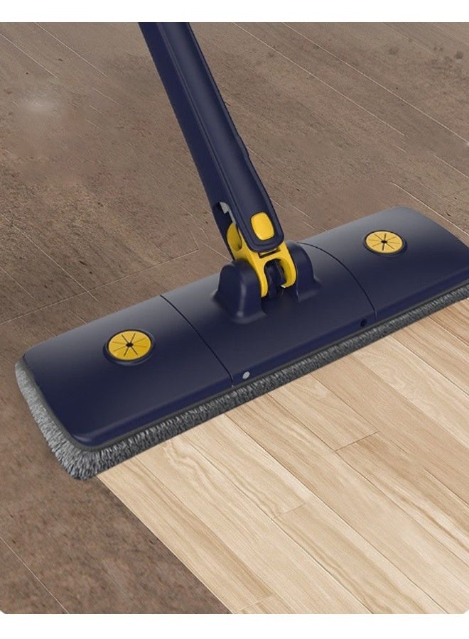 HOMESTAR No-Hand-Washing Mop Set - Dry & Wet Dual-Purpose Household Mop with 360° Rotating Head, 2 Reusable Microfiber Pads for Floor & Wall Cleaning, Self-Wringing Design for Hardwood, Tile, Laminate Floors - Image 3