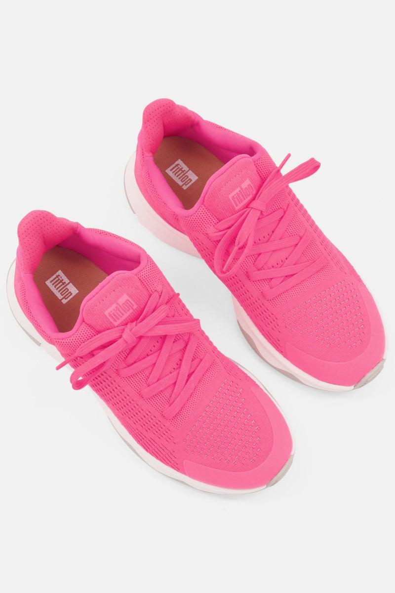 FitFlop Women Vitamin FFX Knit Sports Sneakers, Pink - Image 4