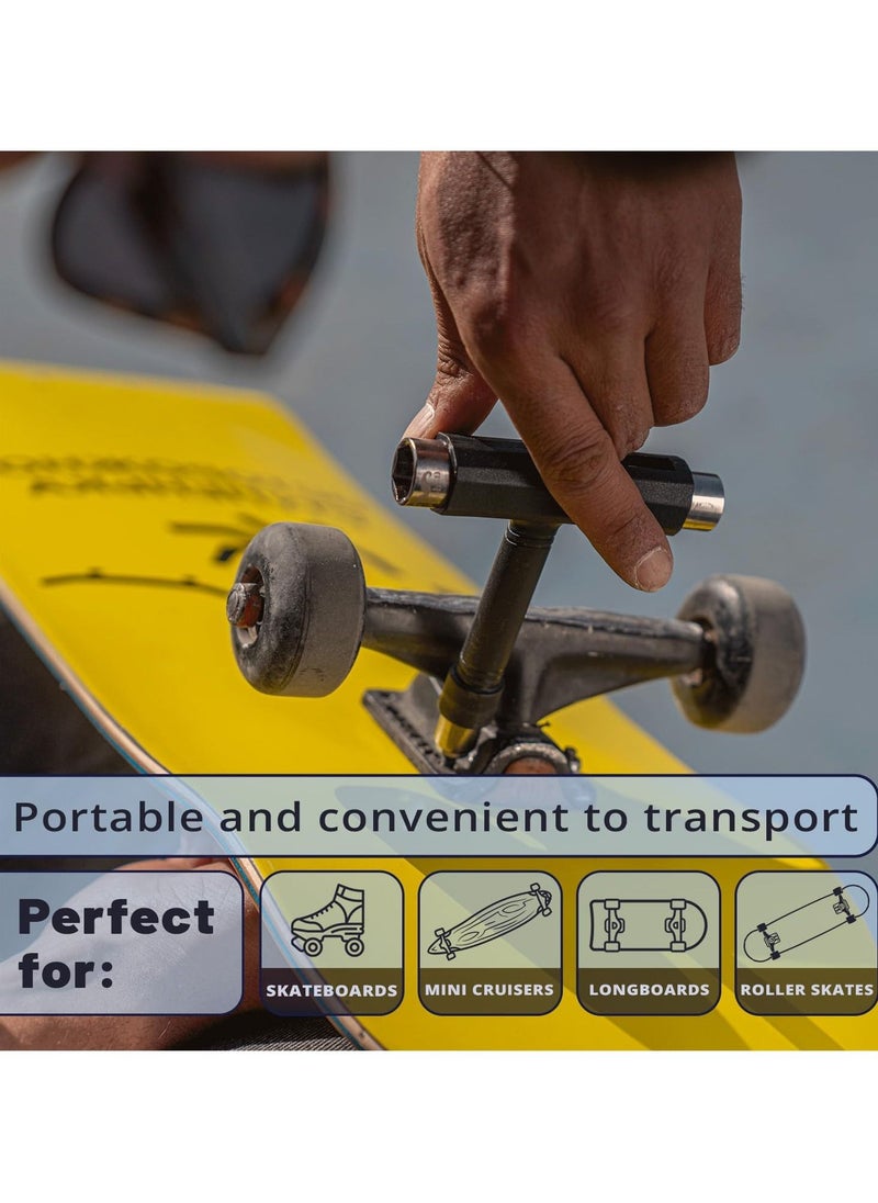 Excefore - All in One Skateboard Tool Kit, Roller skate Tool All in One, Pack of 2, Y and T Tool for Skateboard, Longboard Tool - Image 1