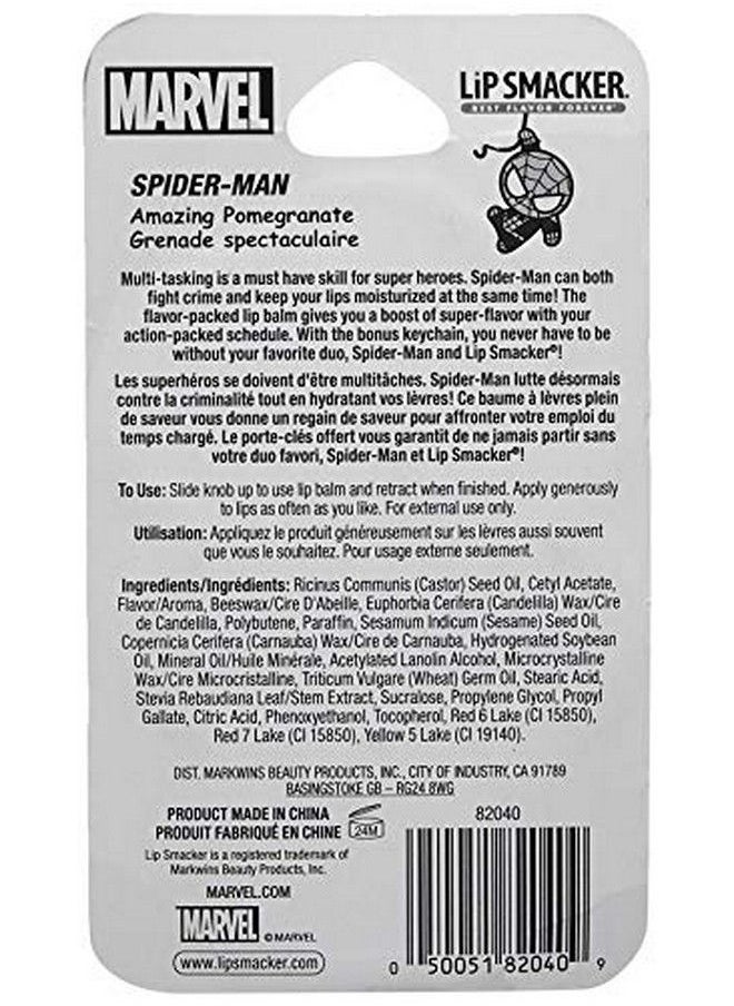 Lip Smacker Marvel Superhero Lip Balm Spiderman Amazing Pomegranate 0.14 Oz  - Image 4