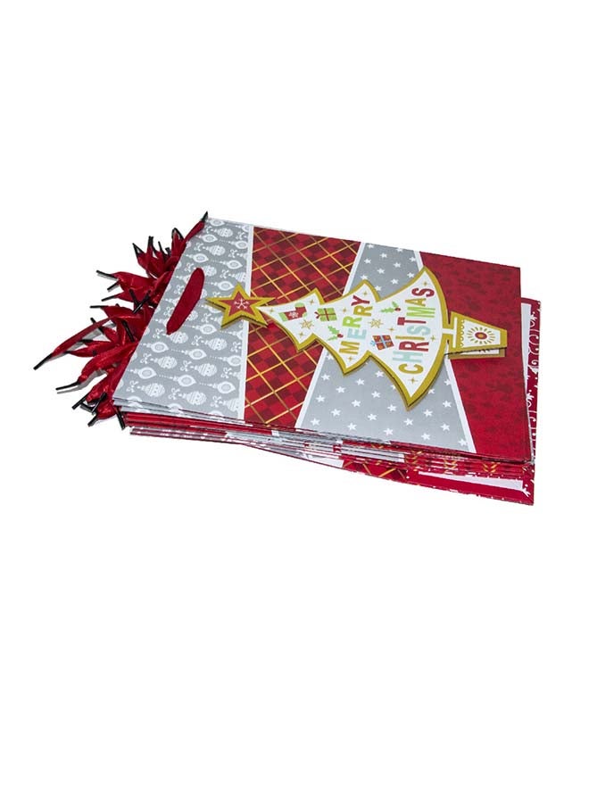 4-Piece Gift Bag For Christmas 32X26X10Cm Size Assorted Designs - Image 3