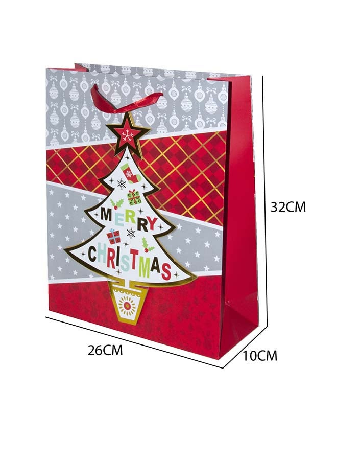 4-Piece Gift Bag For Christmas 32X26X10Cm Size Assorted Designs - Image 2