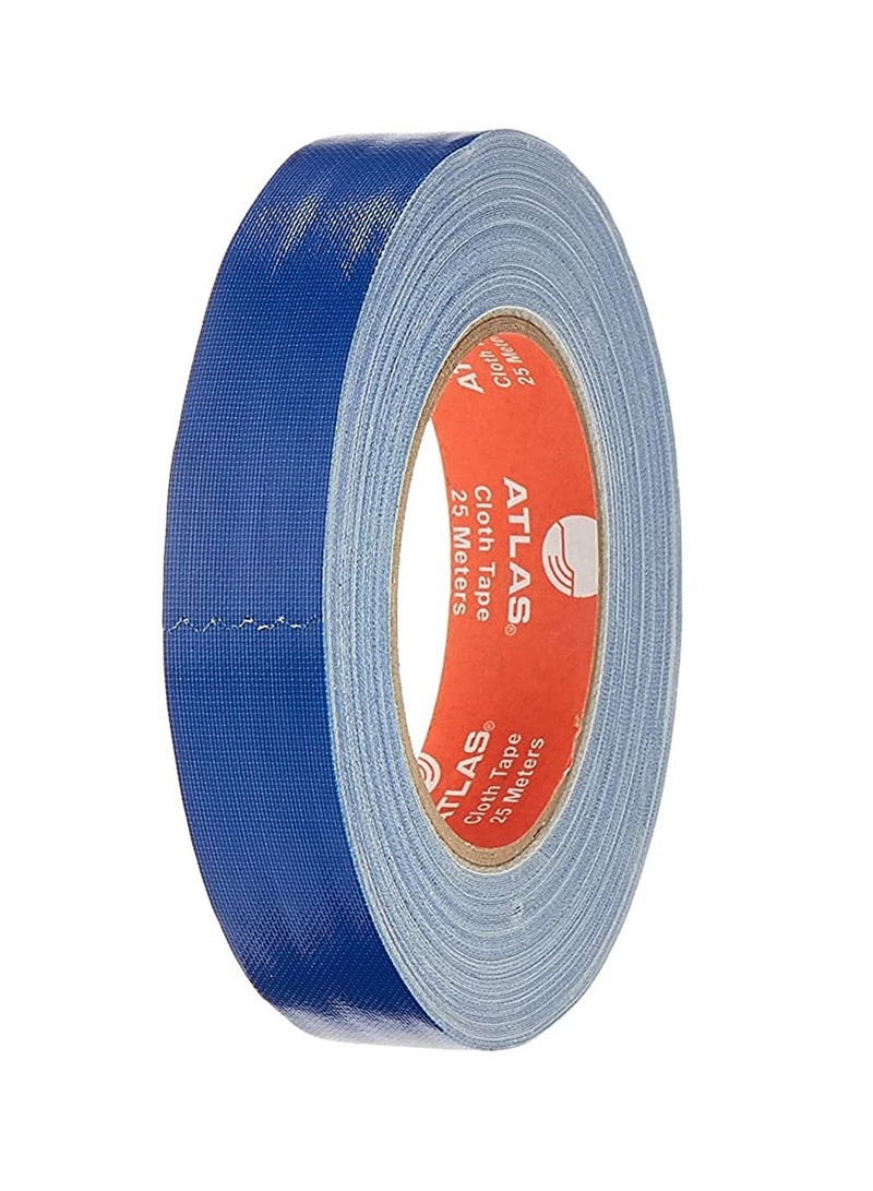 ATLAS شريط قماش بطول 25 متر وعرض 1 بوصة بلون أزرق داكن - Image 1