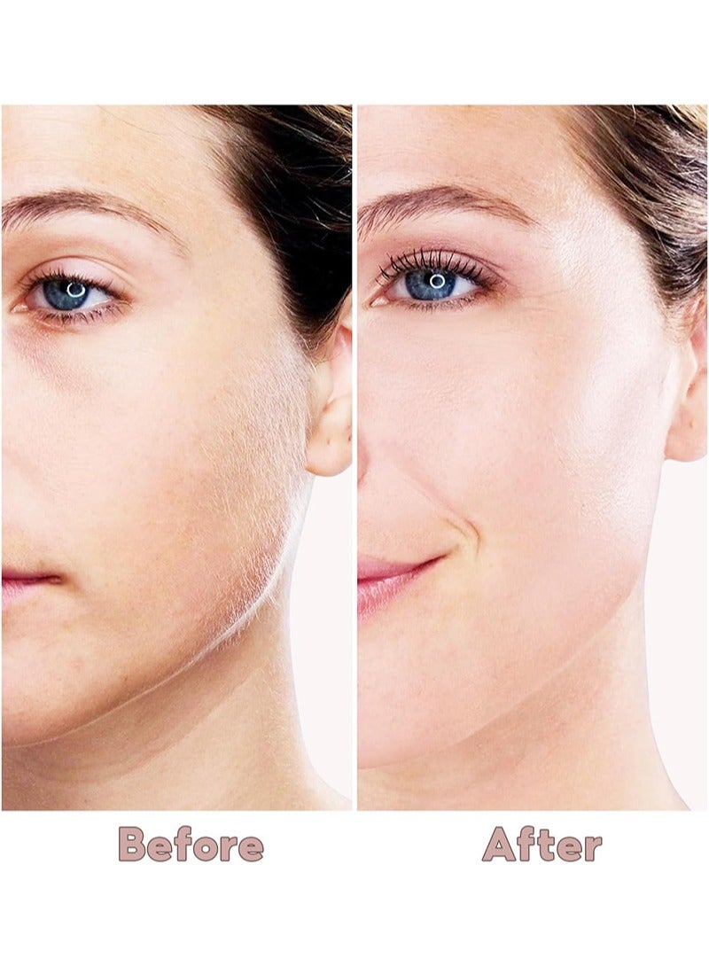 general Facial Hair Removal for Women, Electric Painless Facial Hair Remover for Face, Lip, Chin with USB Rechargeable Included 2 pcs Replacement Heads White - Image 3