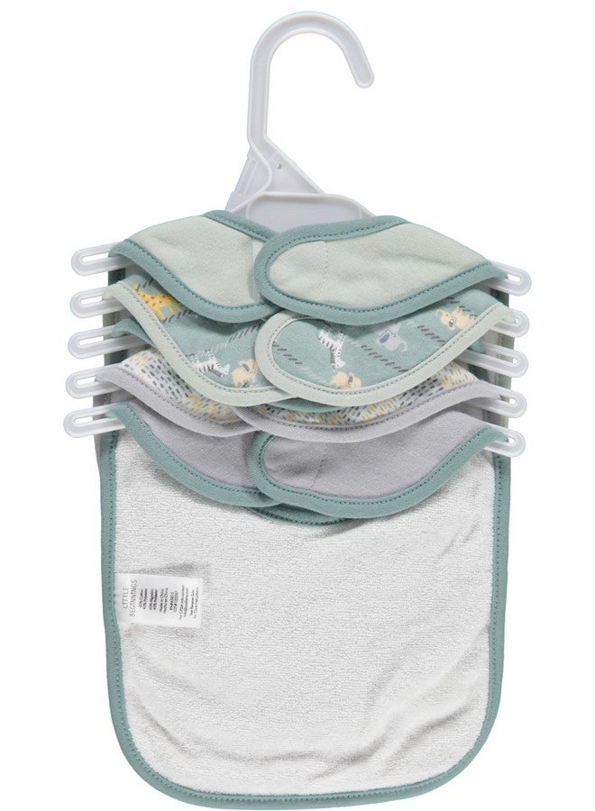 Cudlie 5-Pack Baby Bibs for Drooling Teething and Feeding Infants - Baby Drool Bibs for Baby Boys, Newborn Accessories, Baby Shower Gifts - Get Wild - Image 2