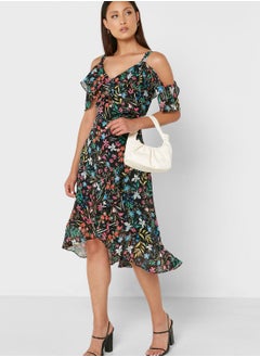 Ruffle Detail Floral Print Dress - pzsku/ZF12DA5BD736FA764DDECZ/45/_/1698933183/15cc8bc8-03f1-4a8e-a3f1-130853a47e7b