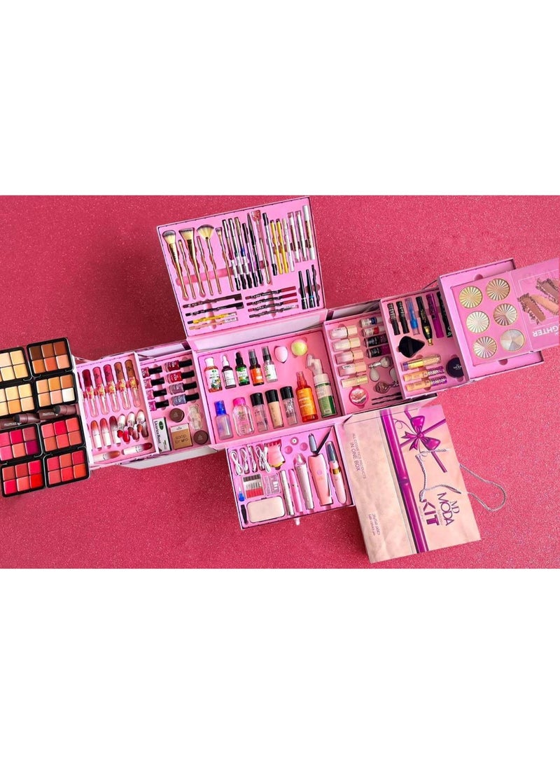  مودا بيوتي بوكس مكياج مودا بيوتي 140 قطعة كامل – طقم ميكب متكامل مع فرش وأجهزة بديكير - Image 2