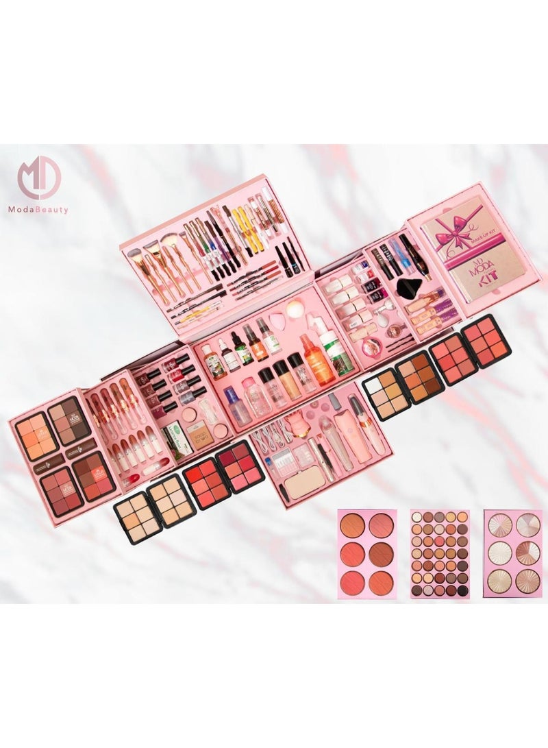  مودا بيوتي بوكس مكياج مودا بيوتي 140 قطعة كامل – طقم ميكب متكامل مع فرش وأجهزة بديكير - Image 3