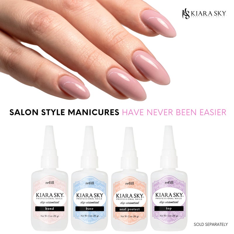 Kiara Sky Dip Essentials 2 oz Refill - Base and Top Coat Duo - Image 4