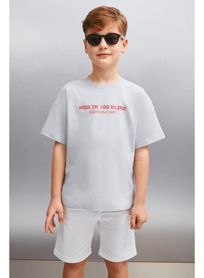 GRIMELANGE SANTO Men's Gray T-Shirt. - Image 1