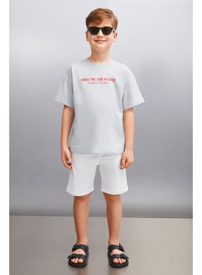 GRIMELANGE SANTO Men's Gray T-Shirt. - Image 2