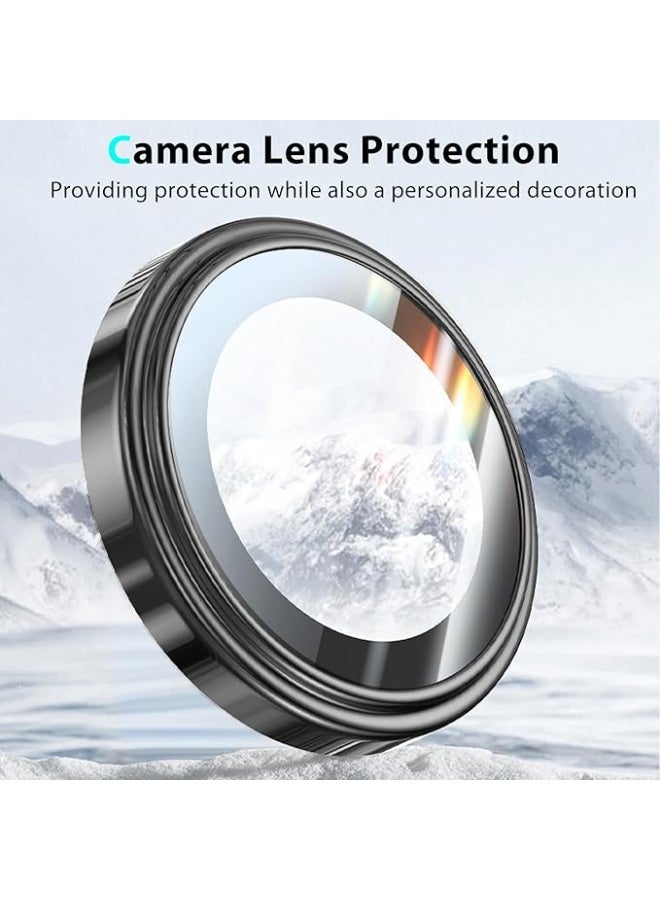 2 Pack Compatible with Galaxy Tab S11 Ultra 14.6 inch 2025 SM-X930 X936B Tablet 9H Tempered Glass Camera Cover Protector Metal Individual Ring - Image 3