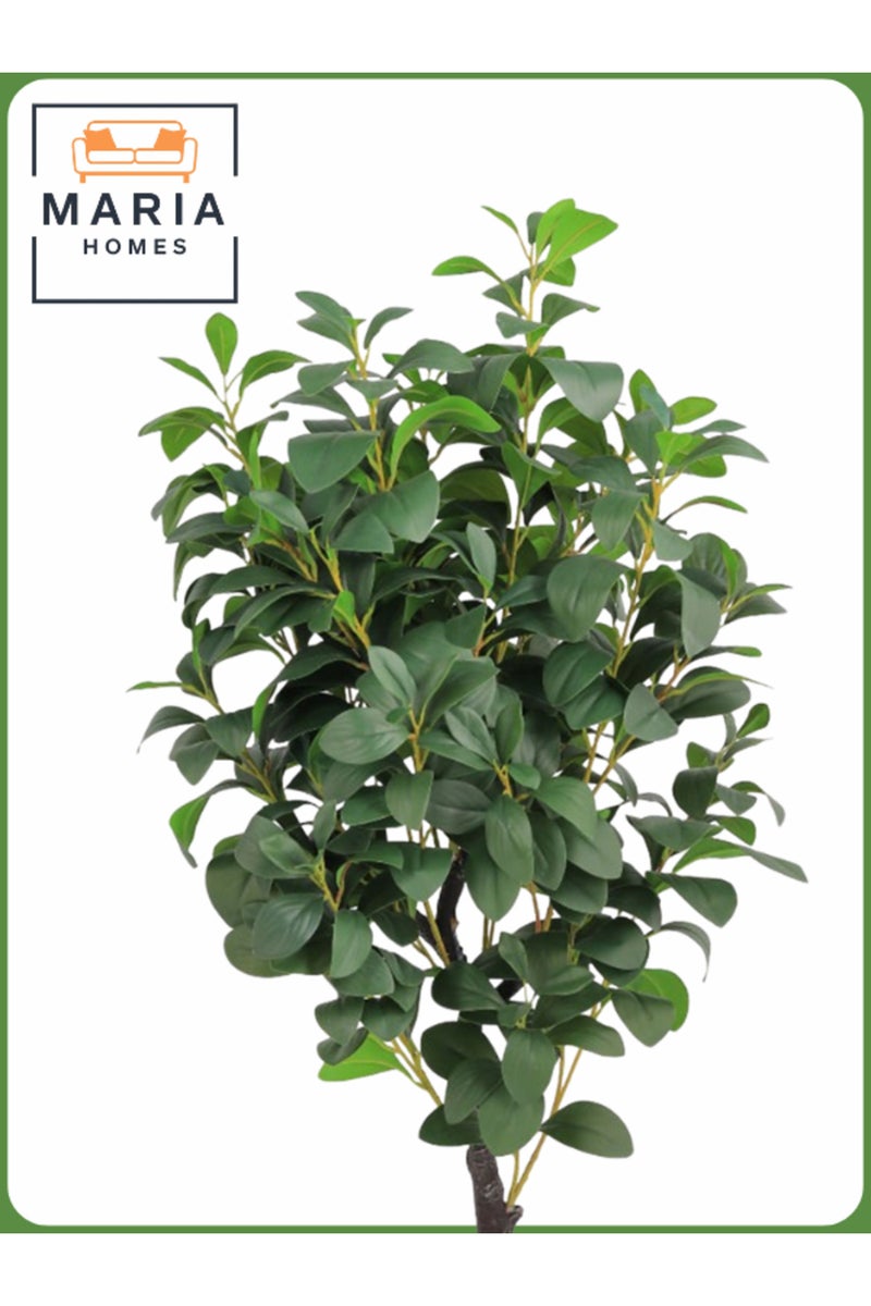 ماريا شجرة ليمون اصطناعية 115 سم – نبات داخلي مزخرف مع وعاء رمادي فاتح - Image 2