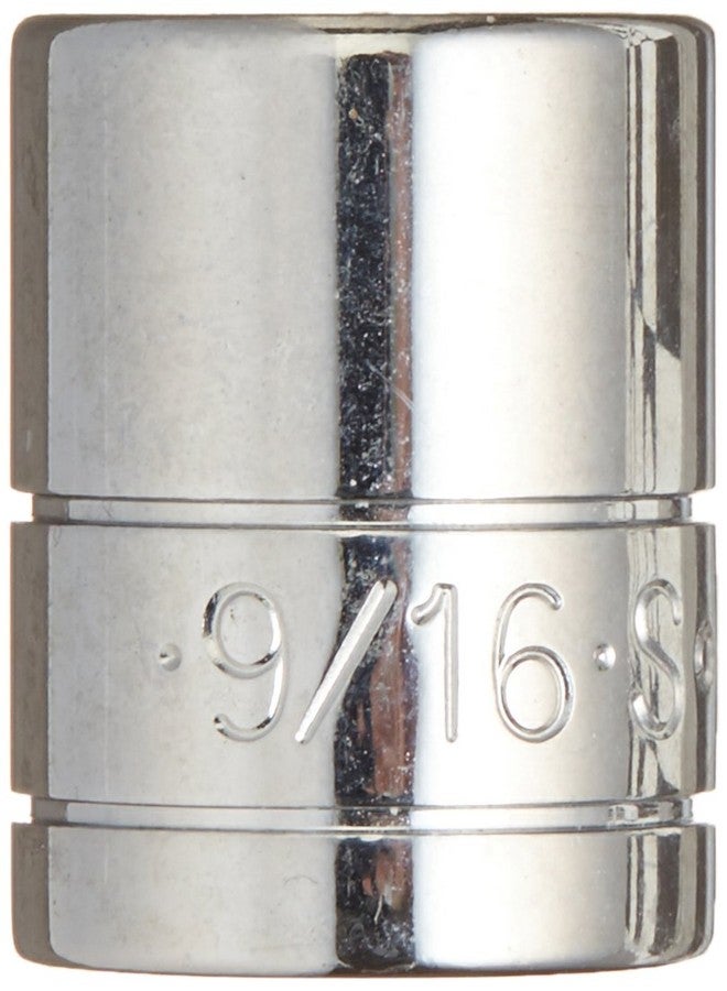 اس كي كي SK Tools USA محرك 3/8 بوصة، 9/16 بوصة، 12 نقطة، مقبس كروم قياسي | 45218 - Image 2