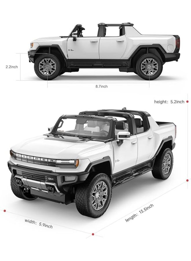Rastar RC Cars Rastar GMC Hummer EV Remote Control Car, 1:14 Scale, White - Image 3