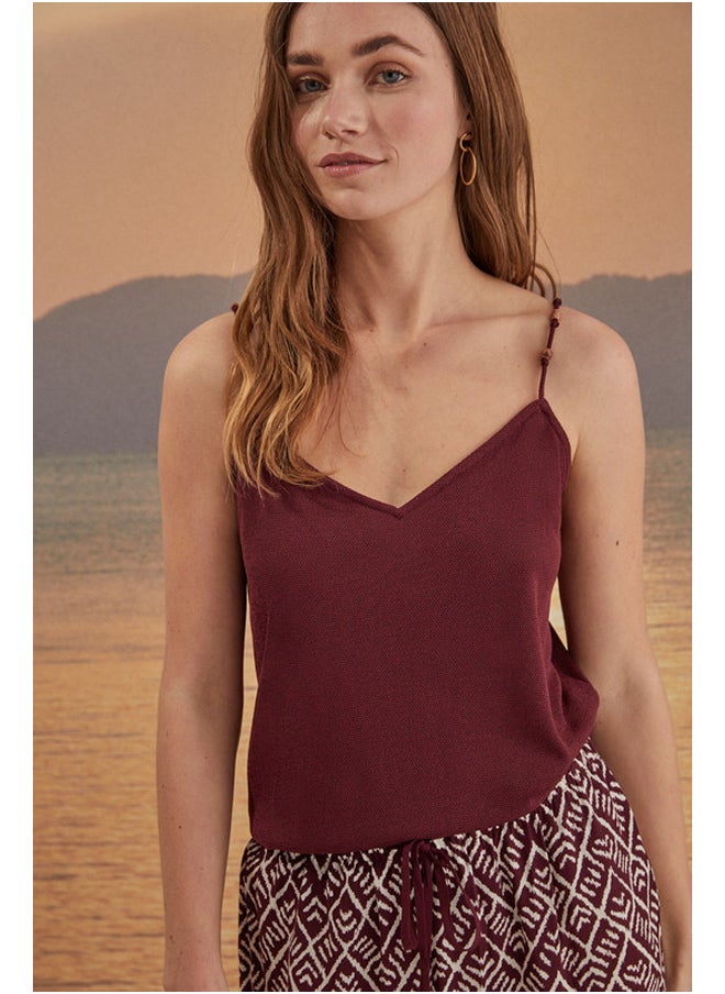 women'secret Garnet textured strappy top  - Image 4