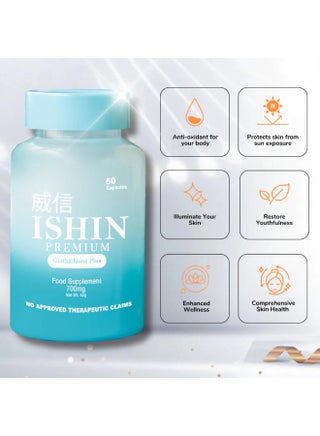 ishin glutathione review ISHIN ISHIN Premium Glutathione Plus 700mg | Best Price KSA