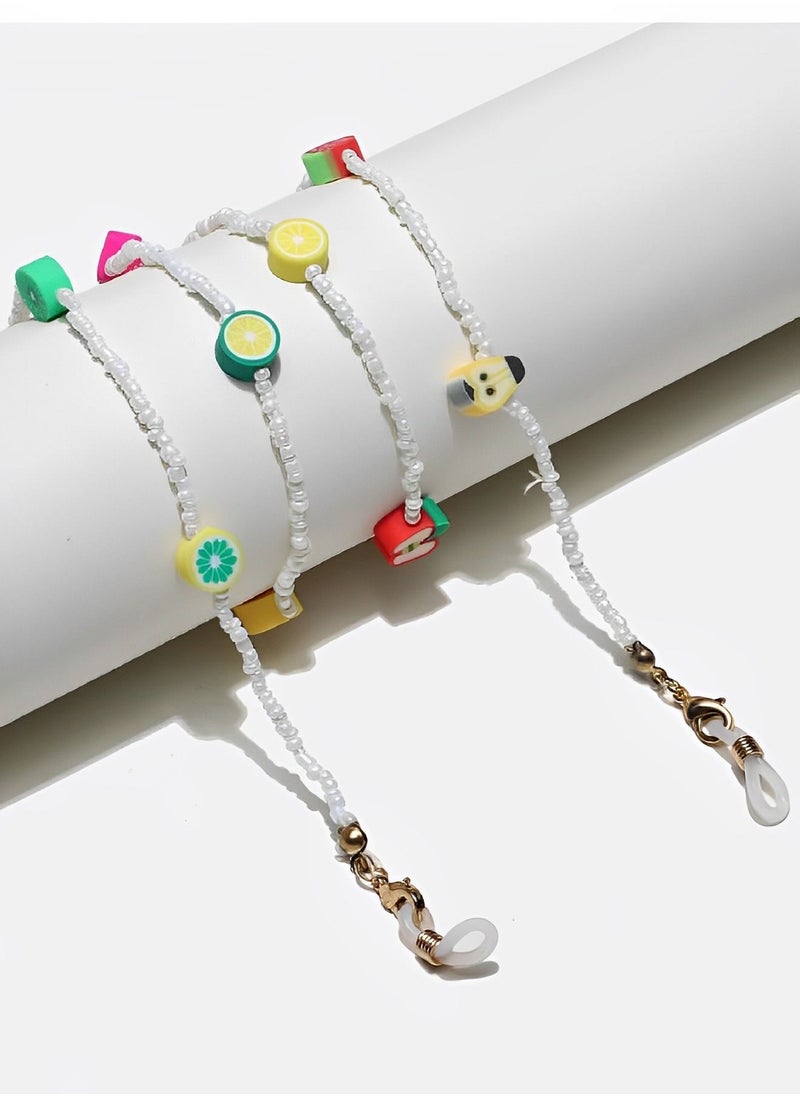 Generic - Beaded glasses chain in the shape of fruits ( Multiple shapes and colors ) - Image 1