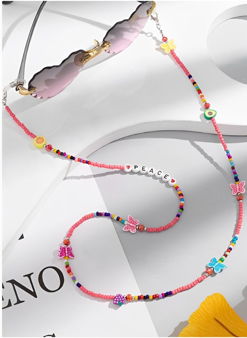 Generic - Beaded glasses chain in the shape of fruits ( Multiple shapes and colors ) - Image 1