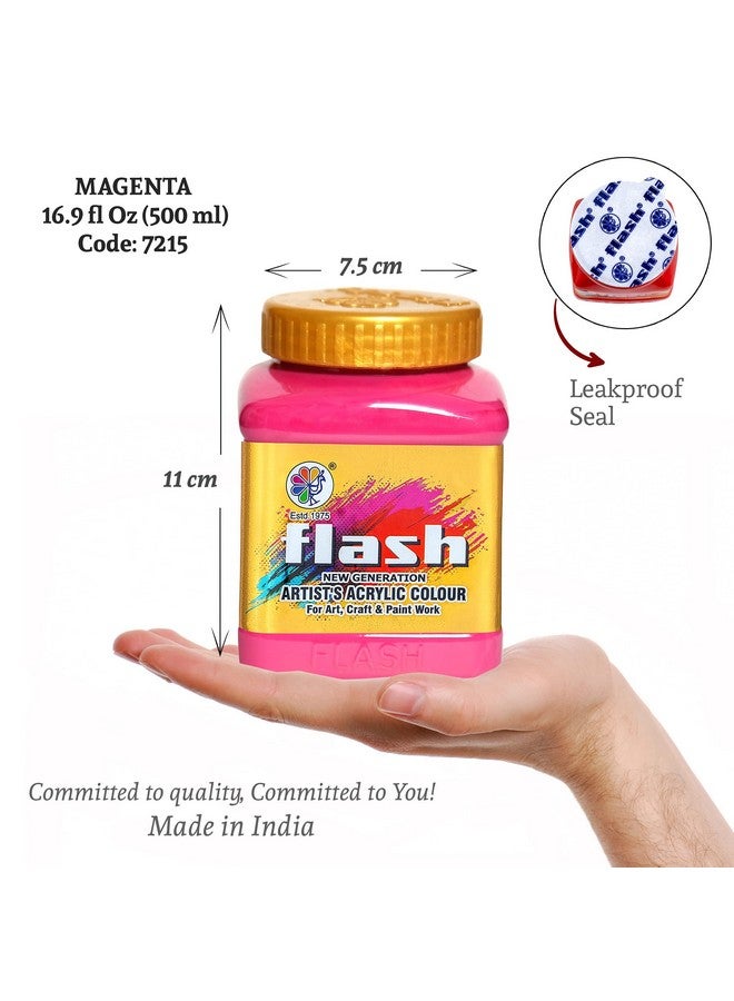 فلاش ألوان أكريليك فلاش (أرجواني، 500 مل) - Image 2