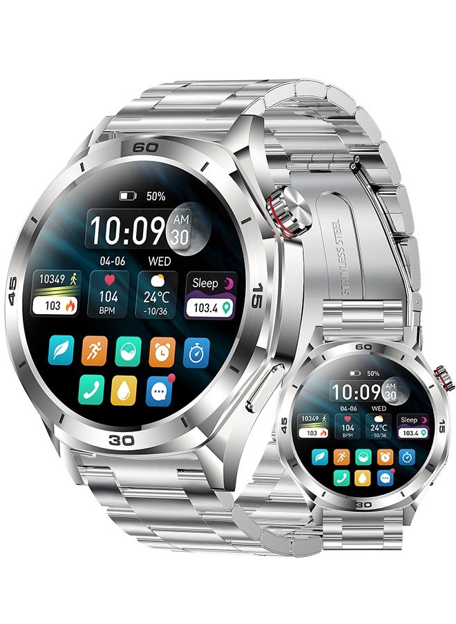RollsTimi  Men's 1.52-Inch Smart Bluetooth Watch, Full-Screen Touch, Smartwatch , Sleep Monitoring, Multiple Sports Modes, RT-i129  - Image 1