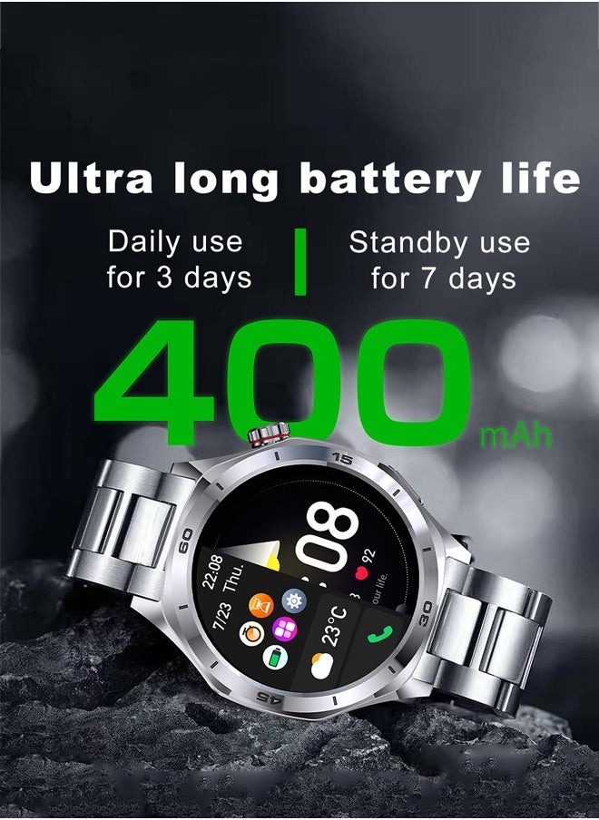 RollsTimi  Men's 1.52-Inch Smart Bluetooth Watch, Full-Screen Touch, Smartwatch , Sleep Monitoring, Multiple Sports Modes, RT-i129  - Image 2