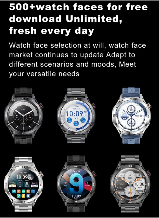 RollsTimi  Men's 1.52-Inch Smart Bluetooth Watch, Full-Screen Touch, Smartwatch , Sleep Monitoring, Multiple Sports Modes, RT-i129  - Image 3