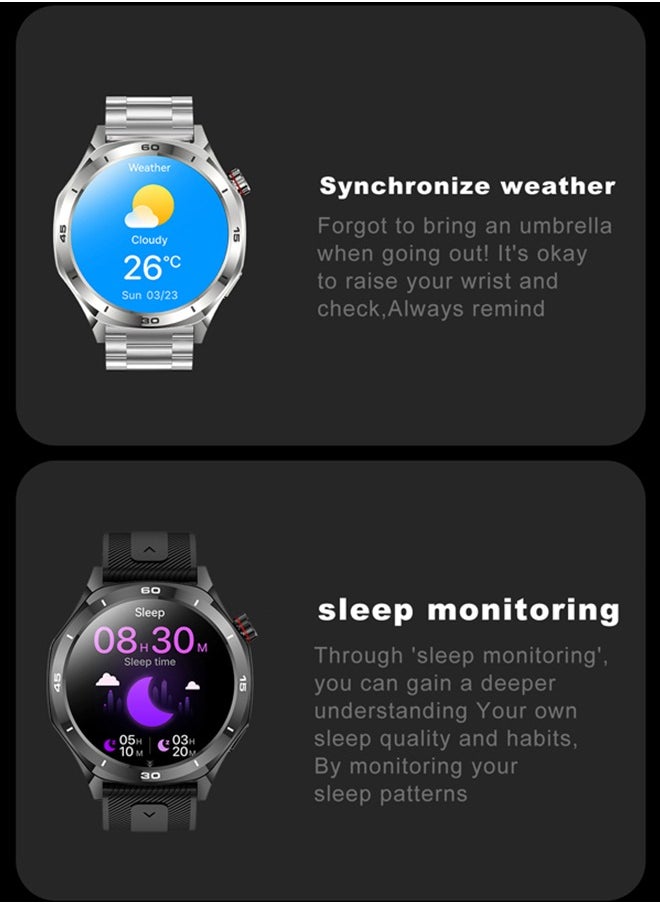 RollsTimi  Men's 1.52-Inch Smart Bluetooth Watch, Full-Screen Touch, Smartwatch , Sleep Monitoring, Multiple Sports Modes, RT-i129  - Image 4