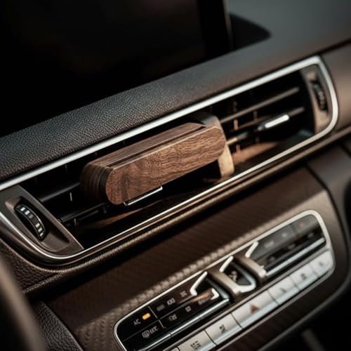piercing AC Vent Clip for Car, Car Diffuser, Diffuser for Wooden Vent Clip 9x1.8cm + 4 Refill Sticks Aroma Gift Set - Image 4